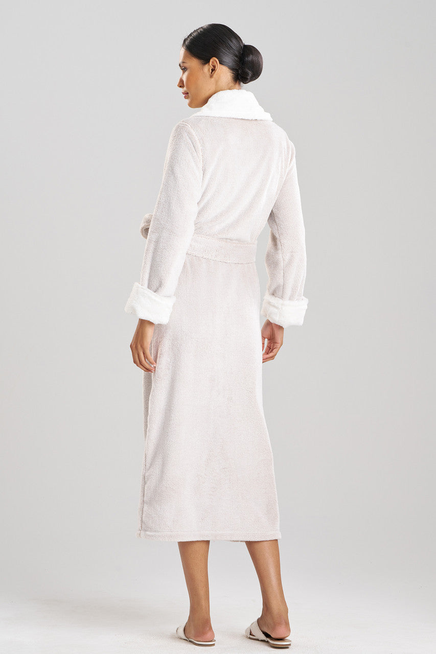 Buy Frosted Faux Fur Robe in Cashmere Online Cashmere