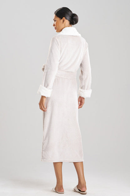 Buy Frosted Faux Fur Robe in Cashmere Online Cashmere