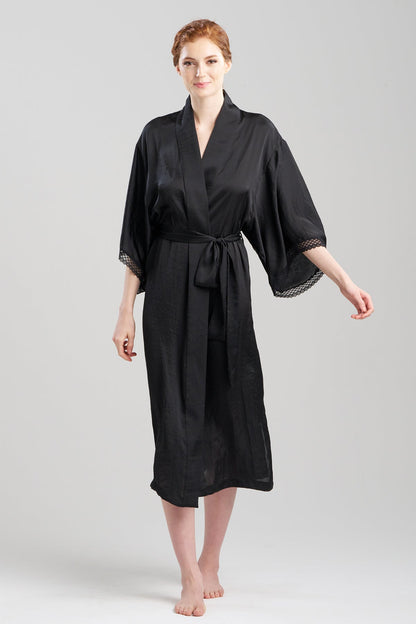 Buy Ashley Icon Lace Robe in Black Online Black