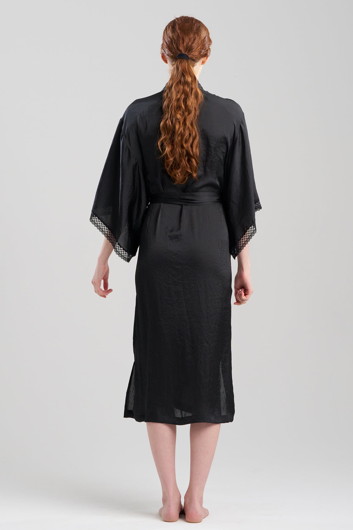 Buy Ashley Icon Lace Robe in Black Online Black