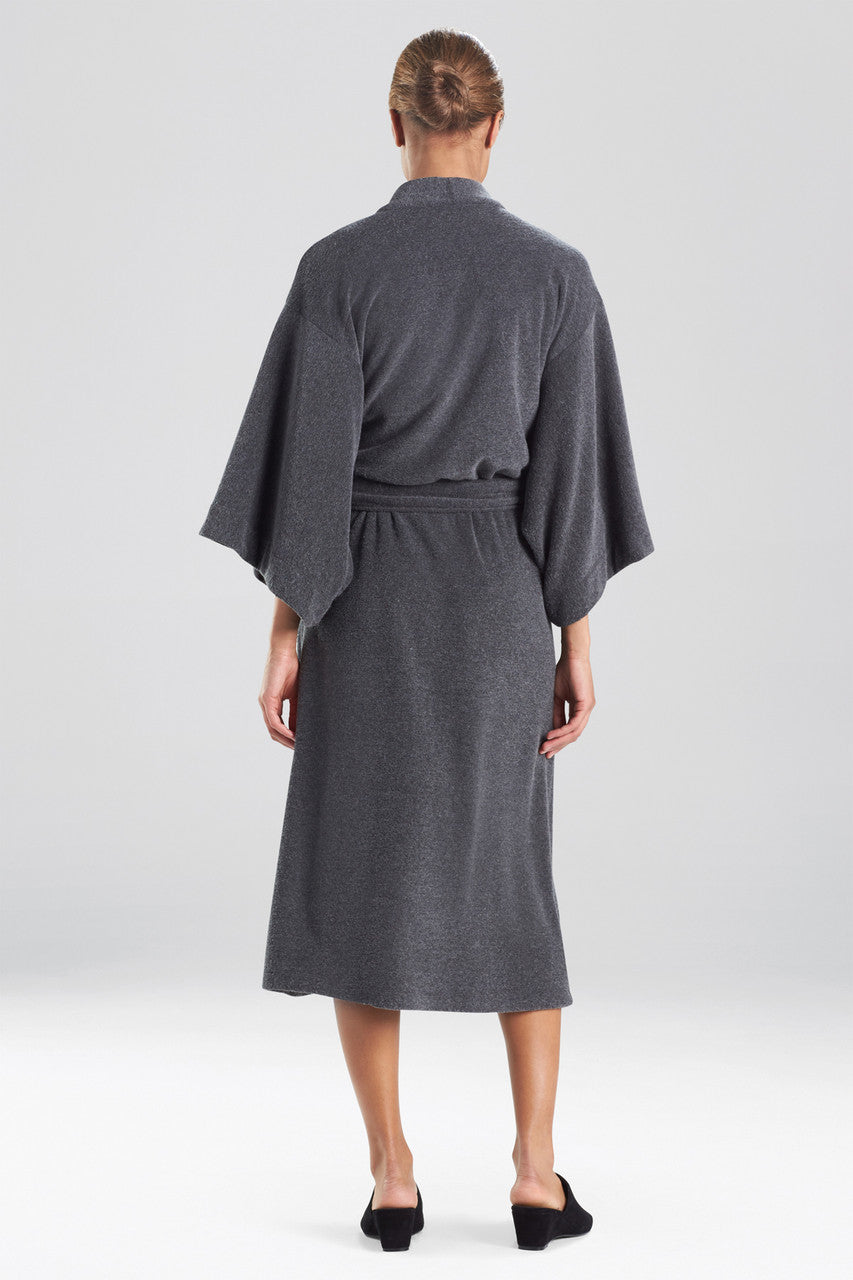 Buy Kham Dragon Embroidered Robe in Black Online Black
