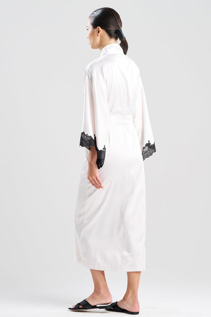 Peony Glamour Robe Off White