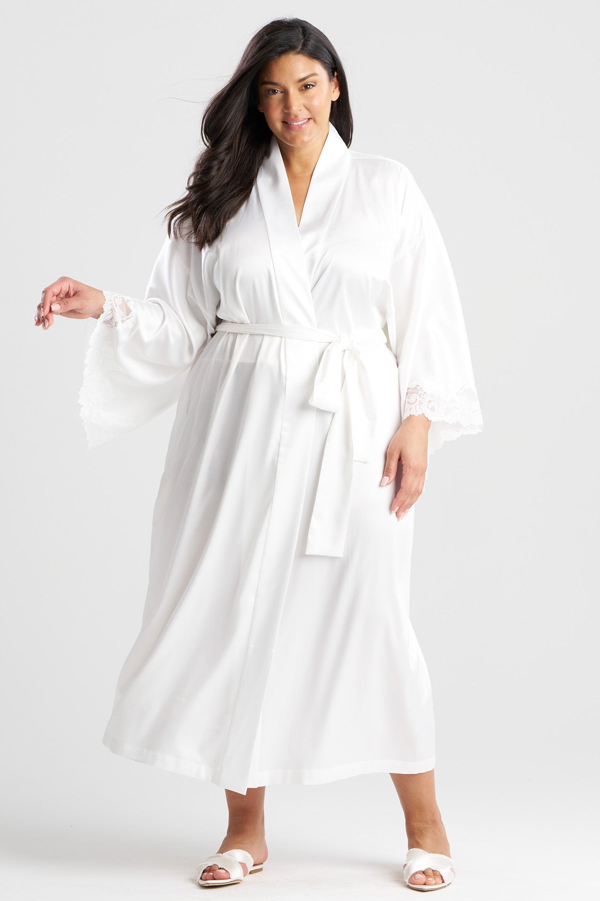 Peony Glamour Robe Warm White