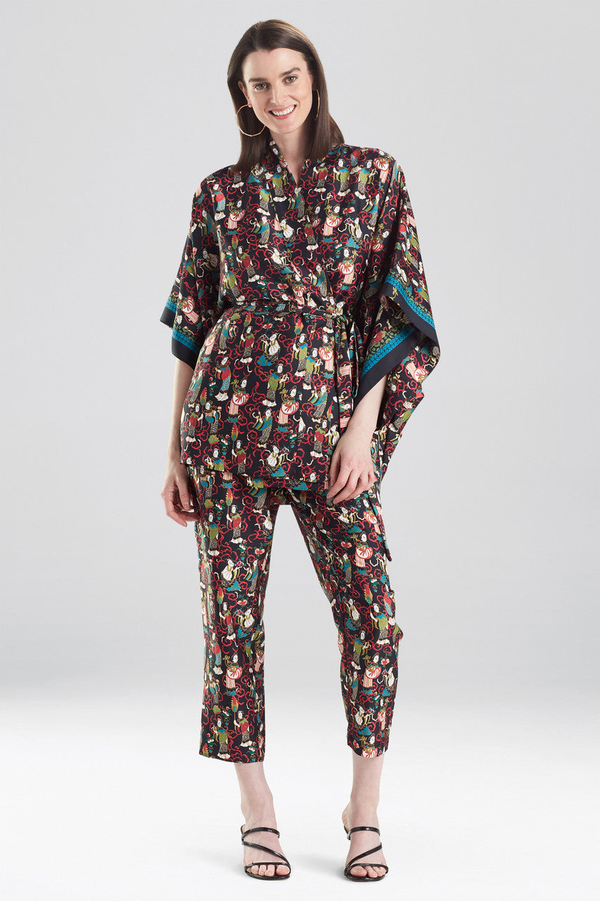 Buy Tea Garden Robe in Black Multi Online Black Multi