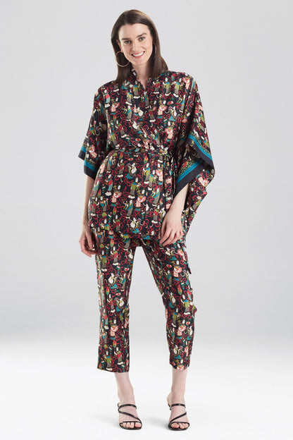 Buy Tea Garden Robe in Black Multi Online Black Multi