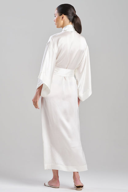 Key Essentials Silk Robe Warm White