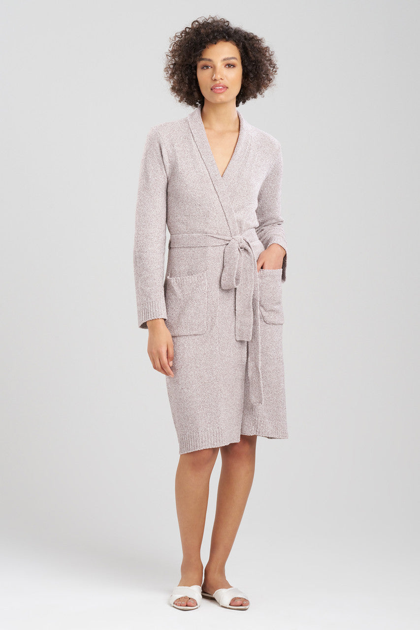Buy Aura Heather Chenille Robe in Truffle Online Truffle
