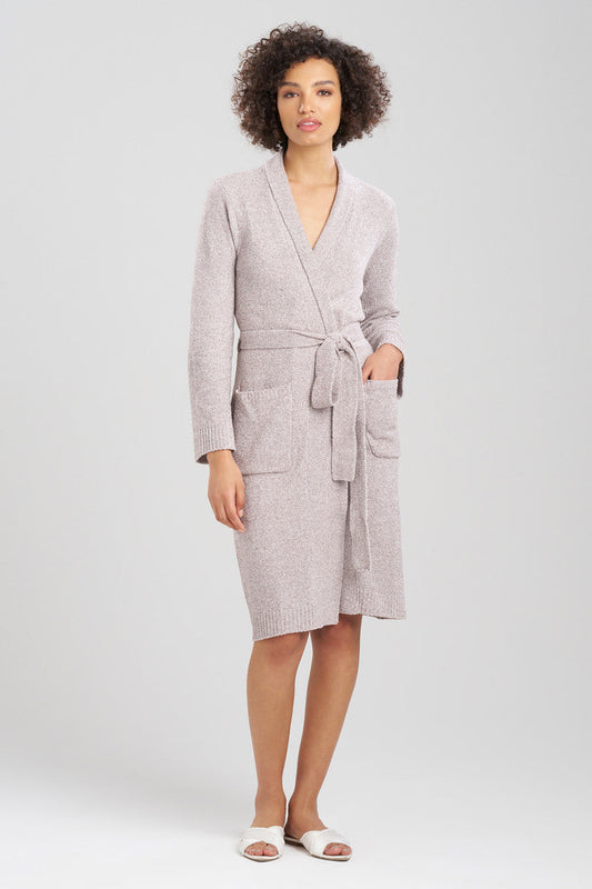 Buy Aura Heather Chenille Robe in Truffle Online Truffle