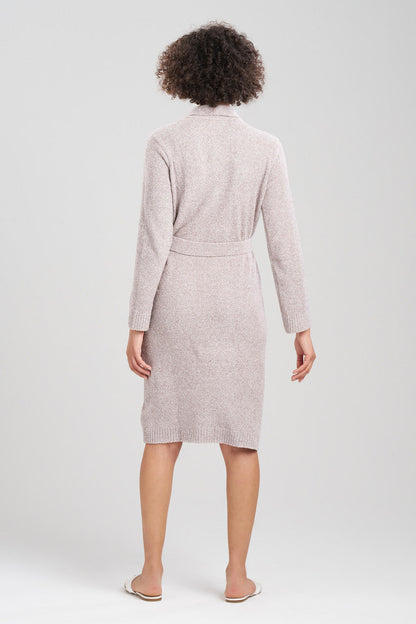 Buy Aura Heather Chenille Robe in Truffle Online Truffle