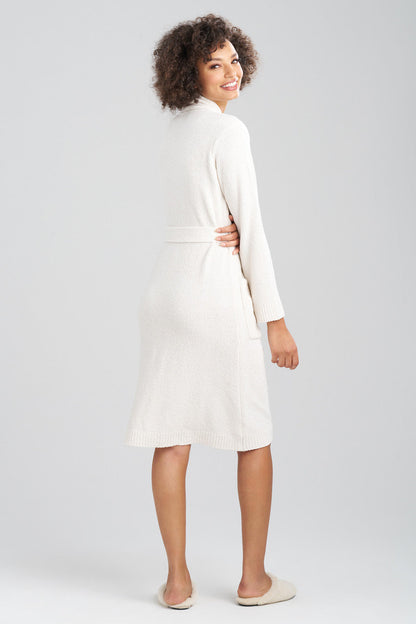 Buy Aura Heather Chenille Robe in Heather White Opal Online Heather White Opal