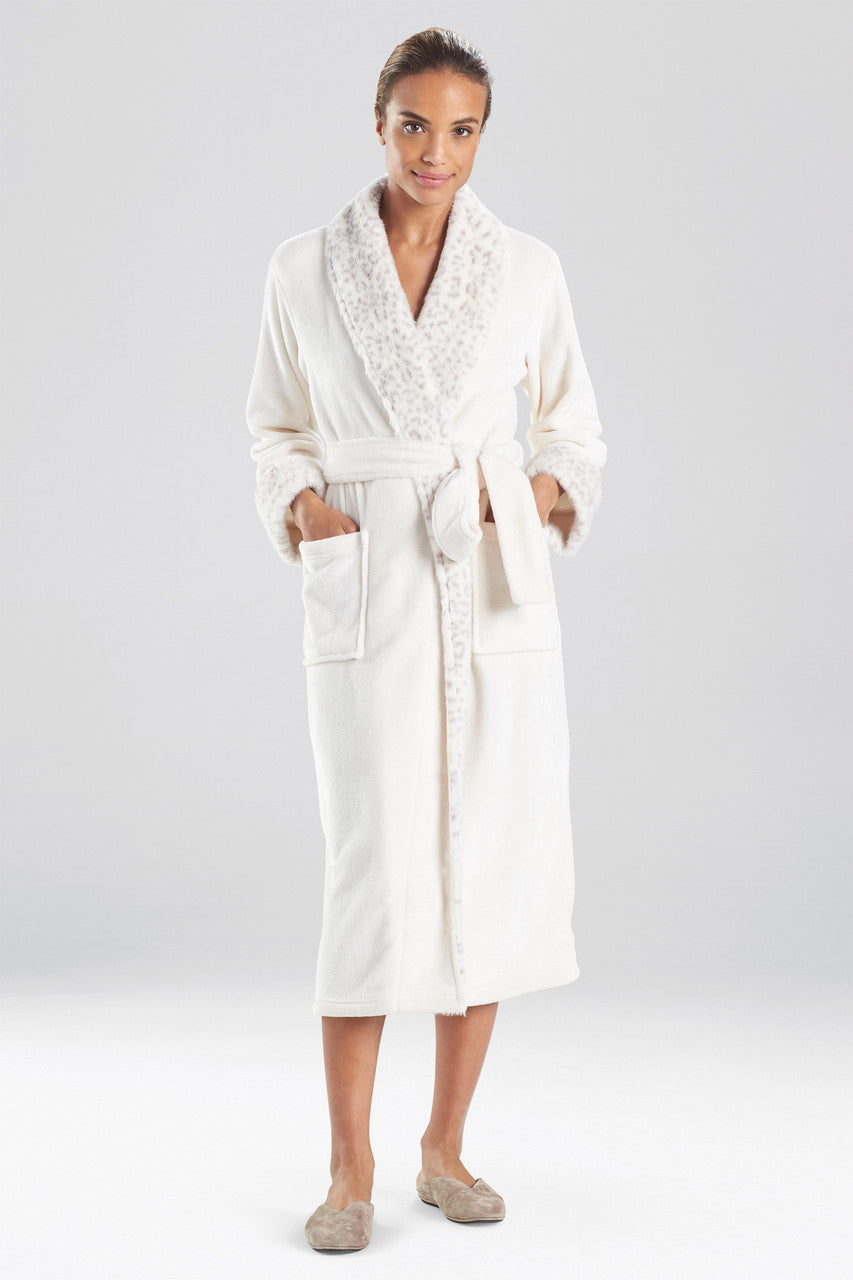 Buy Plush Lynx Robe in Zen White Online Zen White