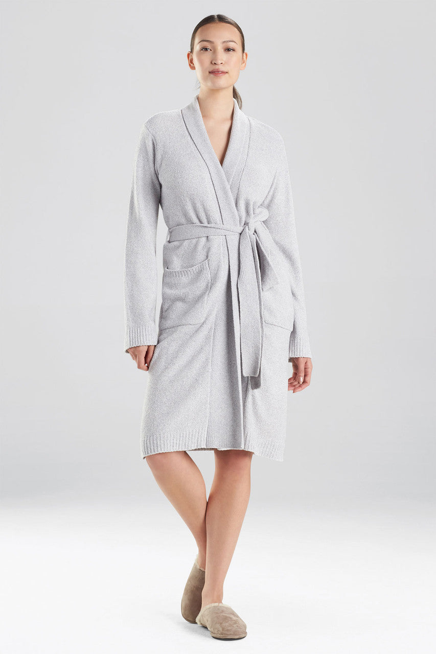 Buy Aura Heather Chenille Robe in Dove Grey Online Dove Grey