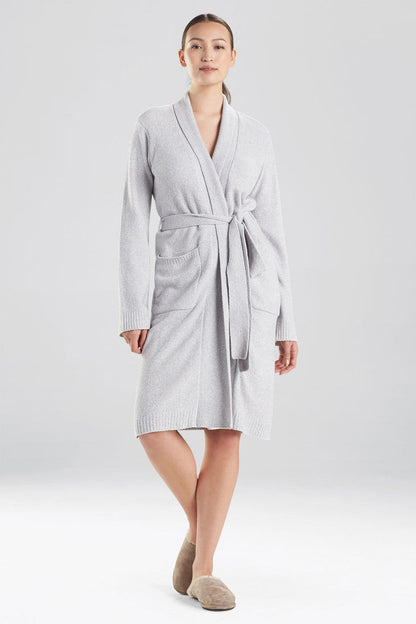Buy Aura Heather Chenille Robe in Dove Grey Online Dove Grey