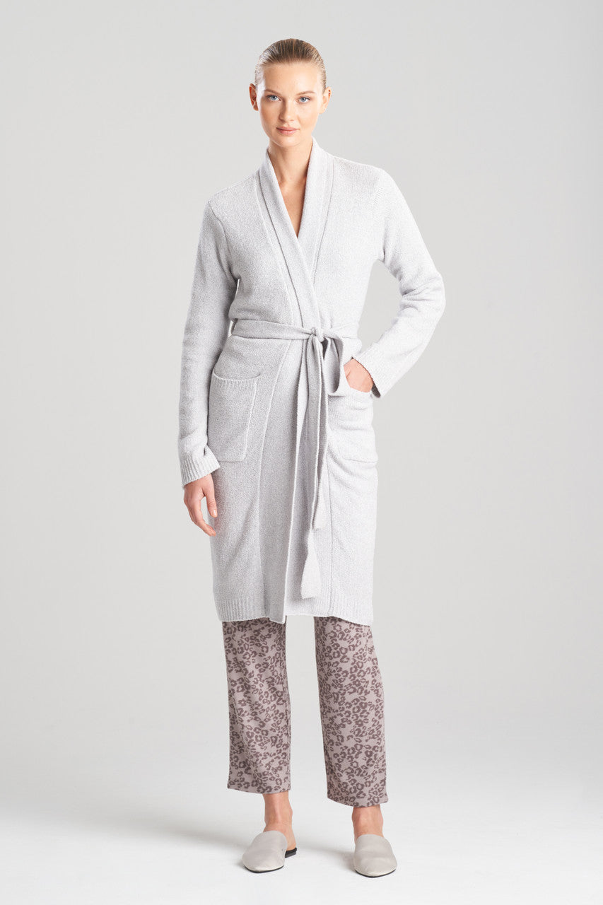Buy Aura Heather Chenille Robe in Dove Grey Online Dove Grey
