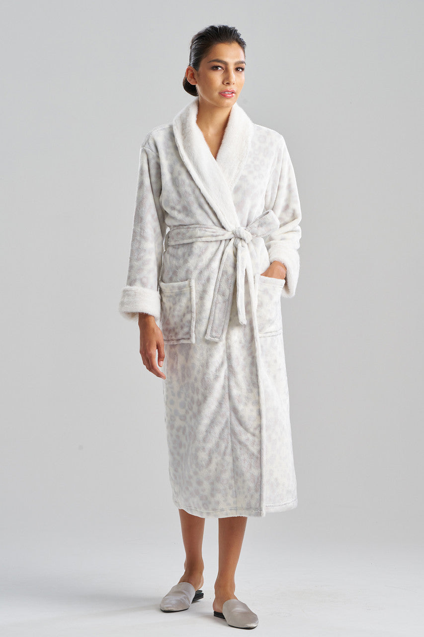 Buy Cashmere Animal Robe in Silver Online Silver