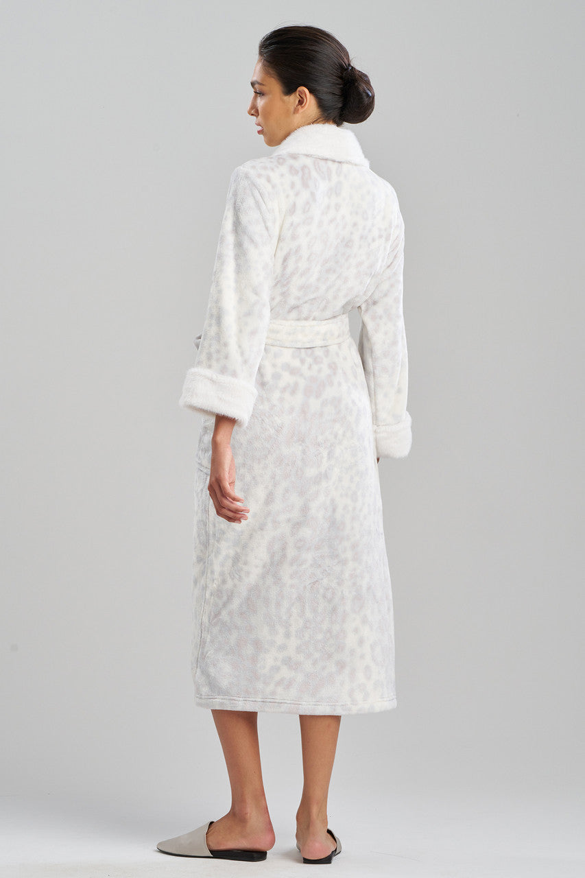 Buy Cashmere Animal Robe in Silver Online Silver
