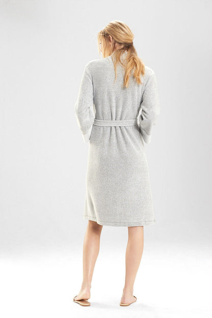Buy Nirvana Brushed Terry Robe in Heather Gray Online Heather Gray