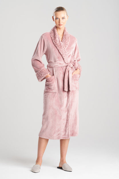 Buy Plush Lynx Robe in Nude Blush Online Nude Blush