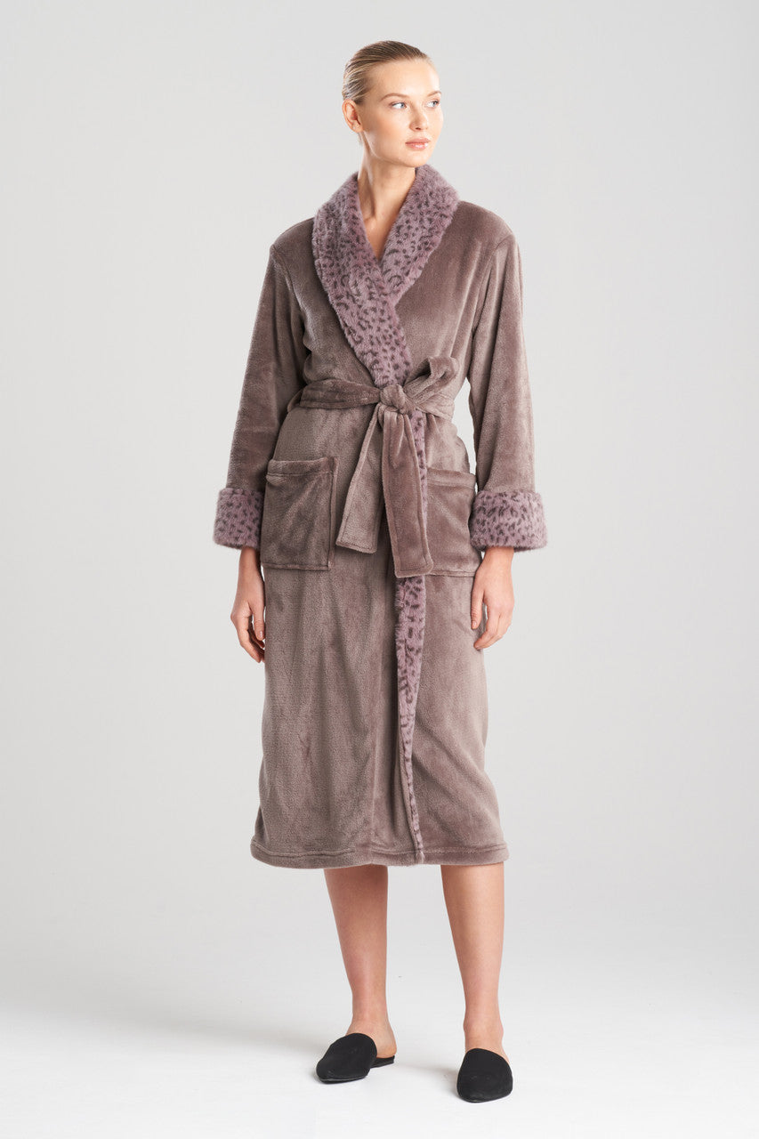 Buy Plush Lynx Robe in Truffle Online Truffle