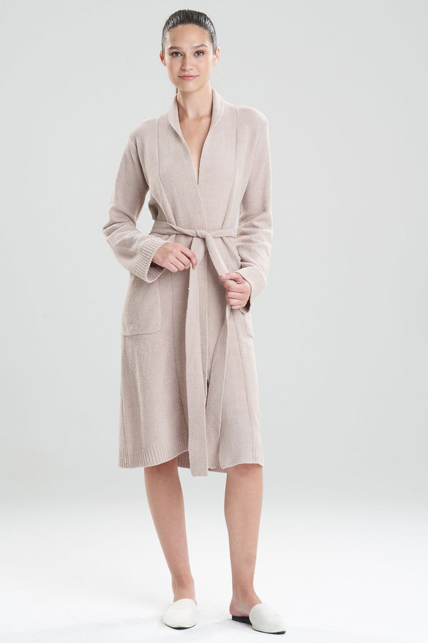 Buy Aura Solid Chenille Robe in Velvet Mink Online Velvet Mink