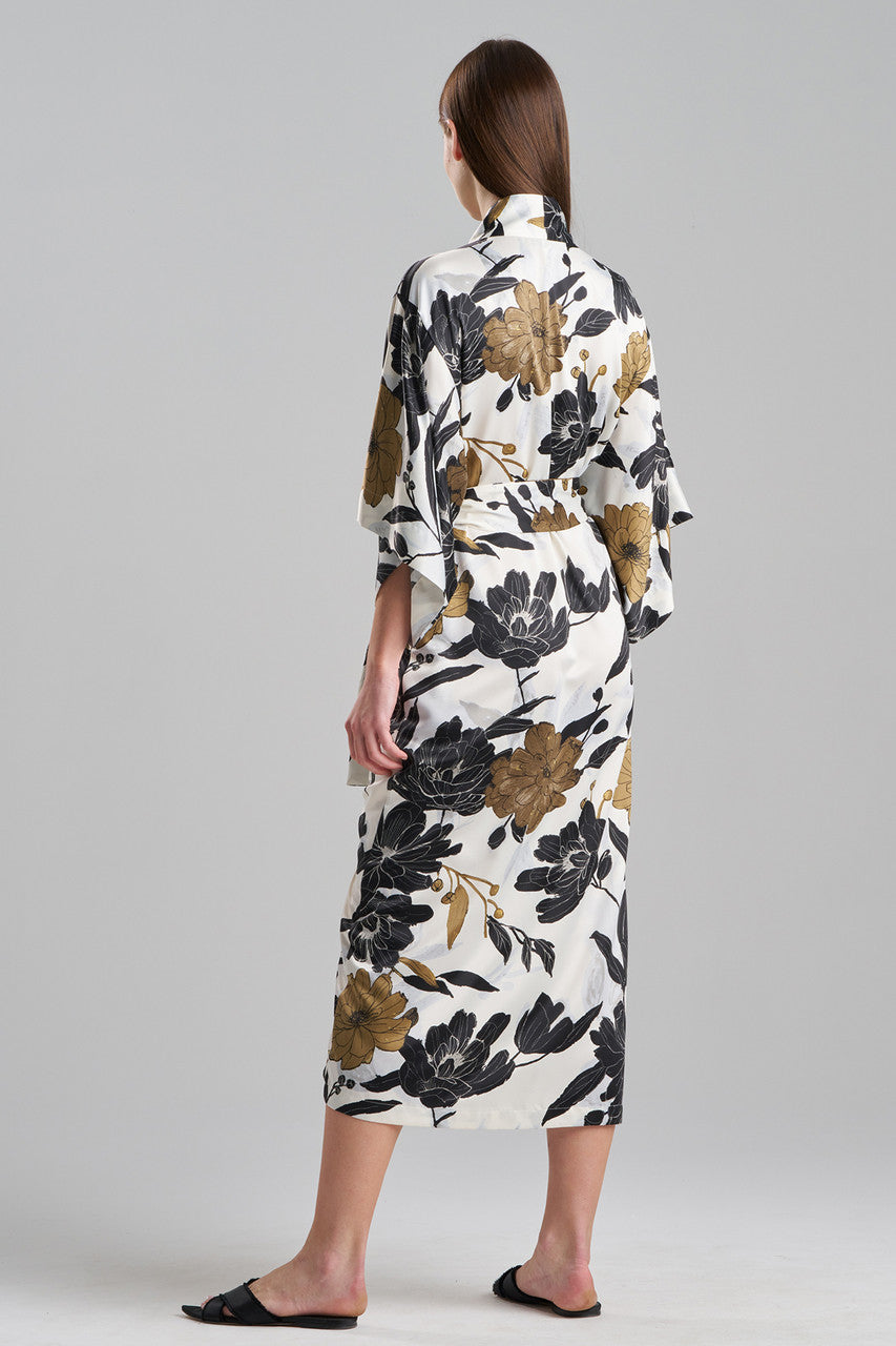 Buy Peony Blossom Kimono Robe in Neutral Online Neutral