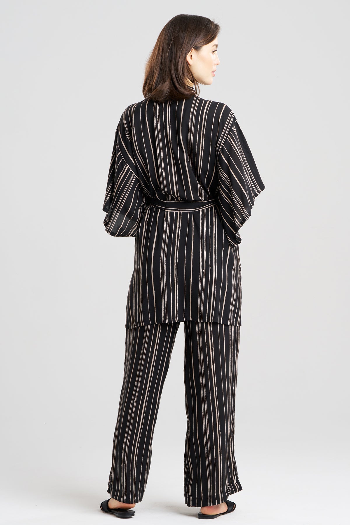 Tate Silk Modal Wrap Black