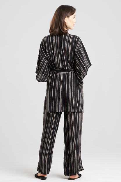 Tate Silk Modal Wrap Black