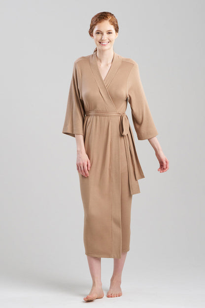 Buy Eden Rib Knit Dream Robe in Latte Online Latte