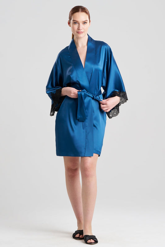 Peony Glamour Wrap Midnight Teal