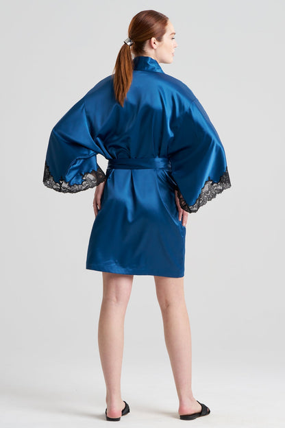 Peony Glamour Wrap Midnight Teal