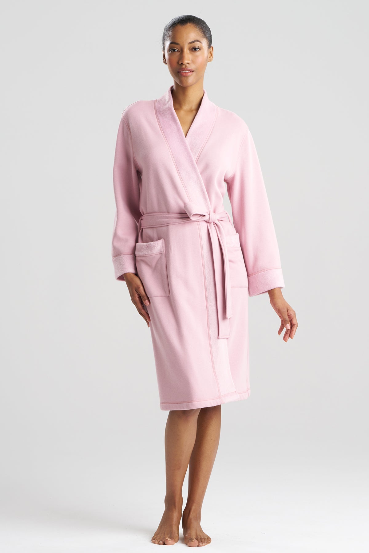 Nova Cozy Brushed Knit Dream Robe Rose Quartz
