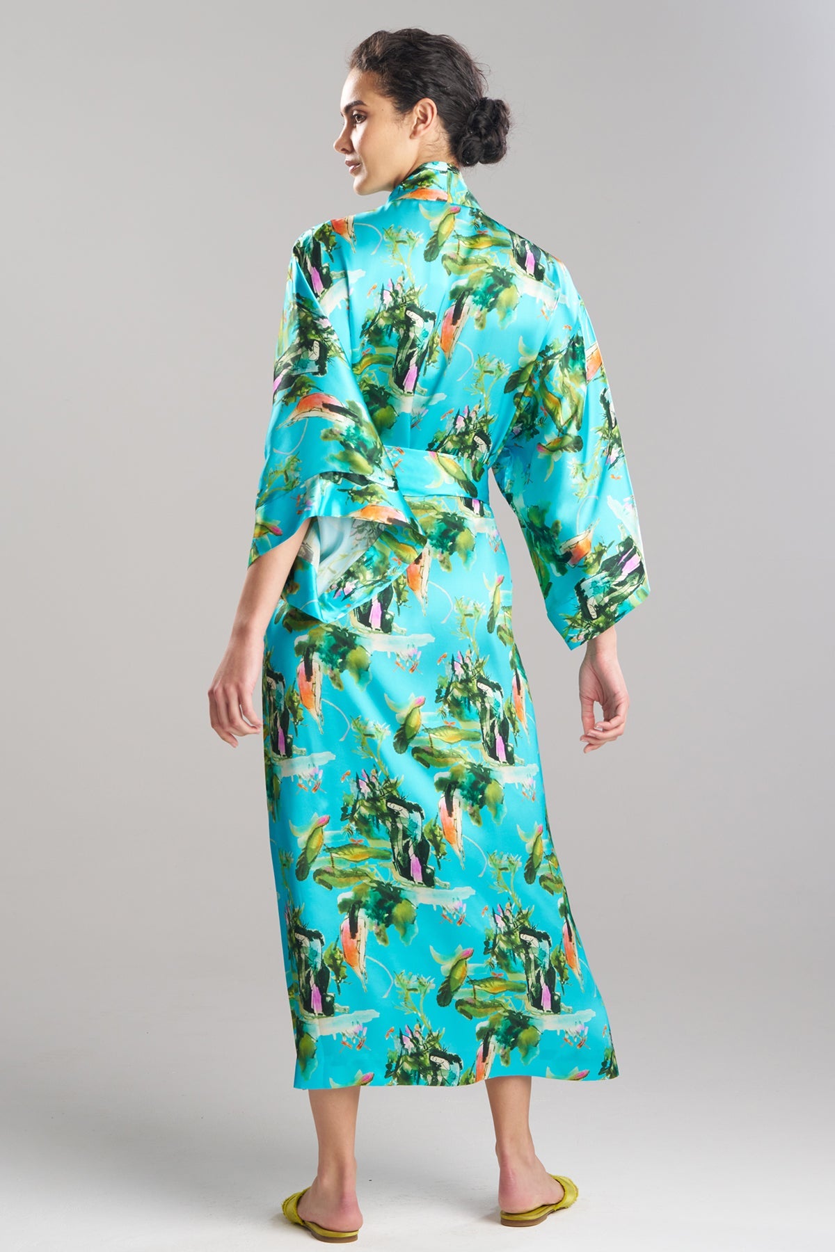 Bali Silk Robe Azure