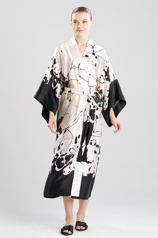 Yumi Silk Robe Warm White