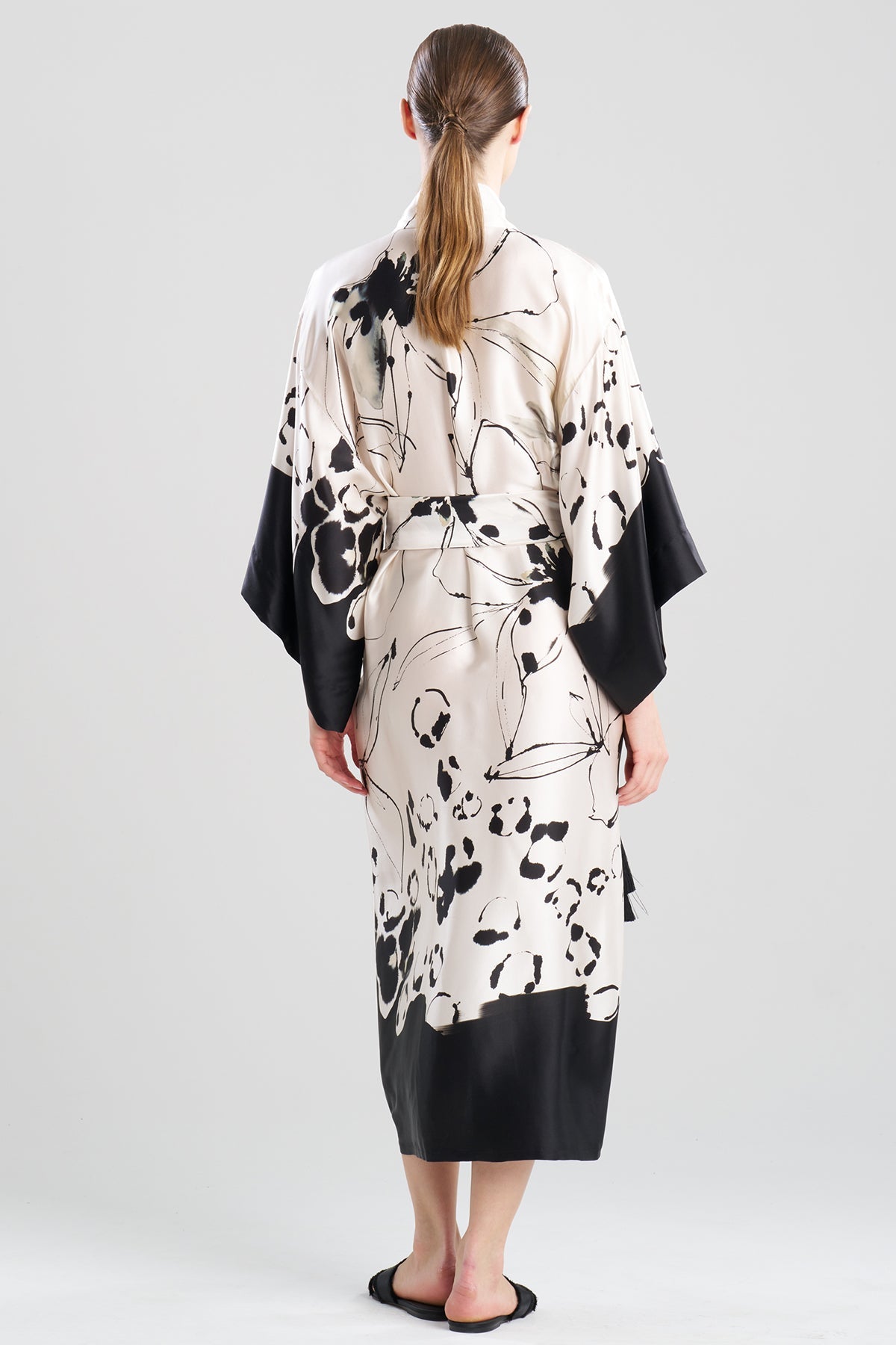 Yumi Silk Robe Warm White