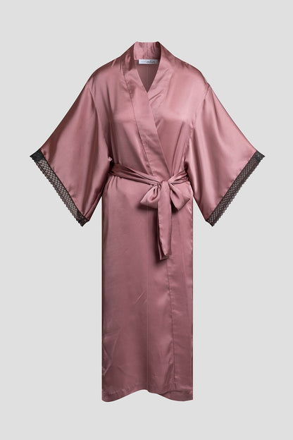 Ashley Icon Lace Robe Tea Pink