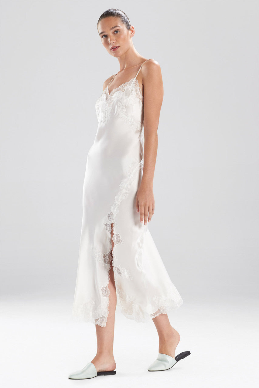 Buy Lolita Lace Slit Gown in Warm White Online Warm White