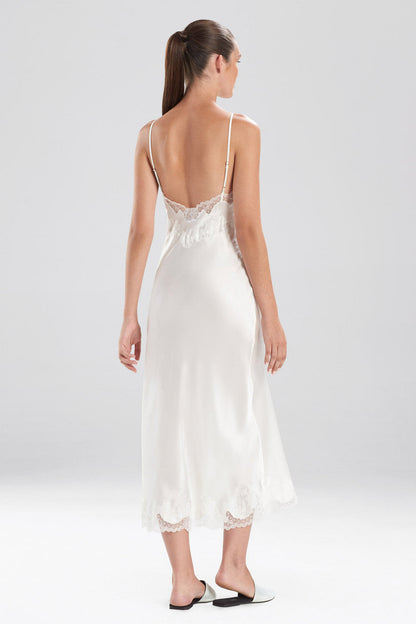 Buy Lolita Lace Slit Gown in Warm White Online Warm White