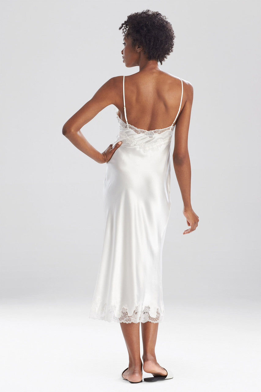 Buy Lolita Lace Slit Gown in Warm White Online Warm White
