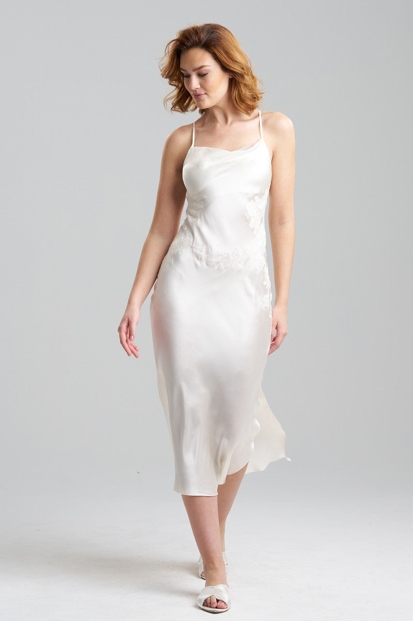 Buy Lolita Lace Silk Gown in Warm White Online Warm White