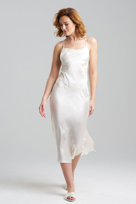 Buy Lolita Lace Silk Gown in Warm White Online Warm White