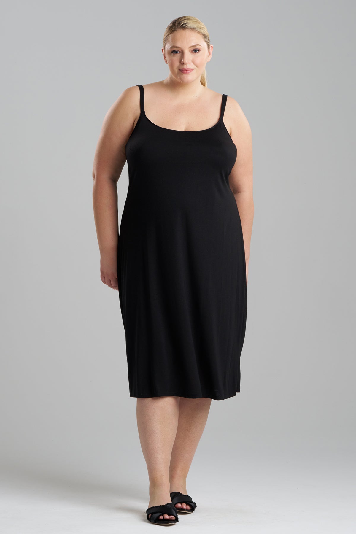 Buy Shangri-La TENCEL™ Gown in Black Online Black