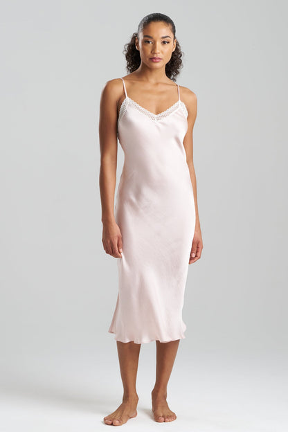 Ashley Icon Lace Slip Dress Shell Pink