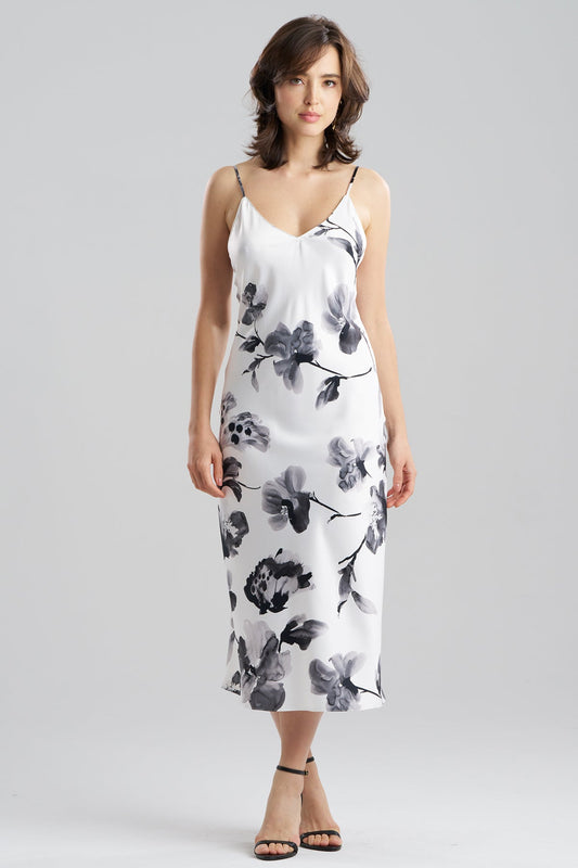 Aurelia Charmeuse Slip Dress Warm White