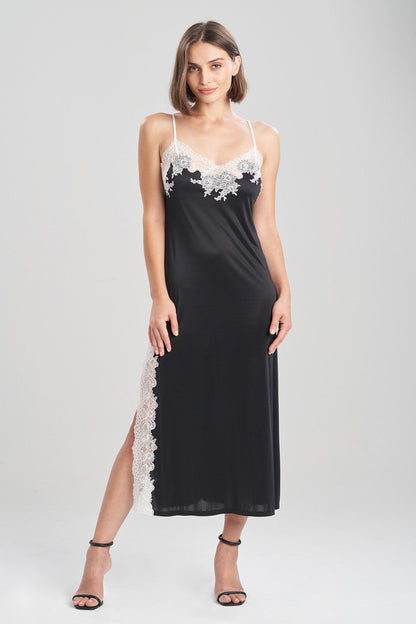 Enchant Slip Dress Black/Ivory