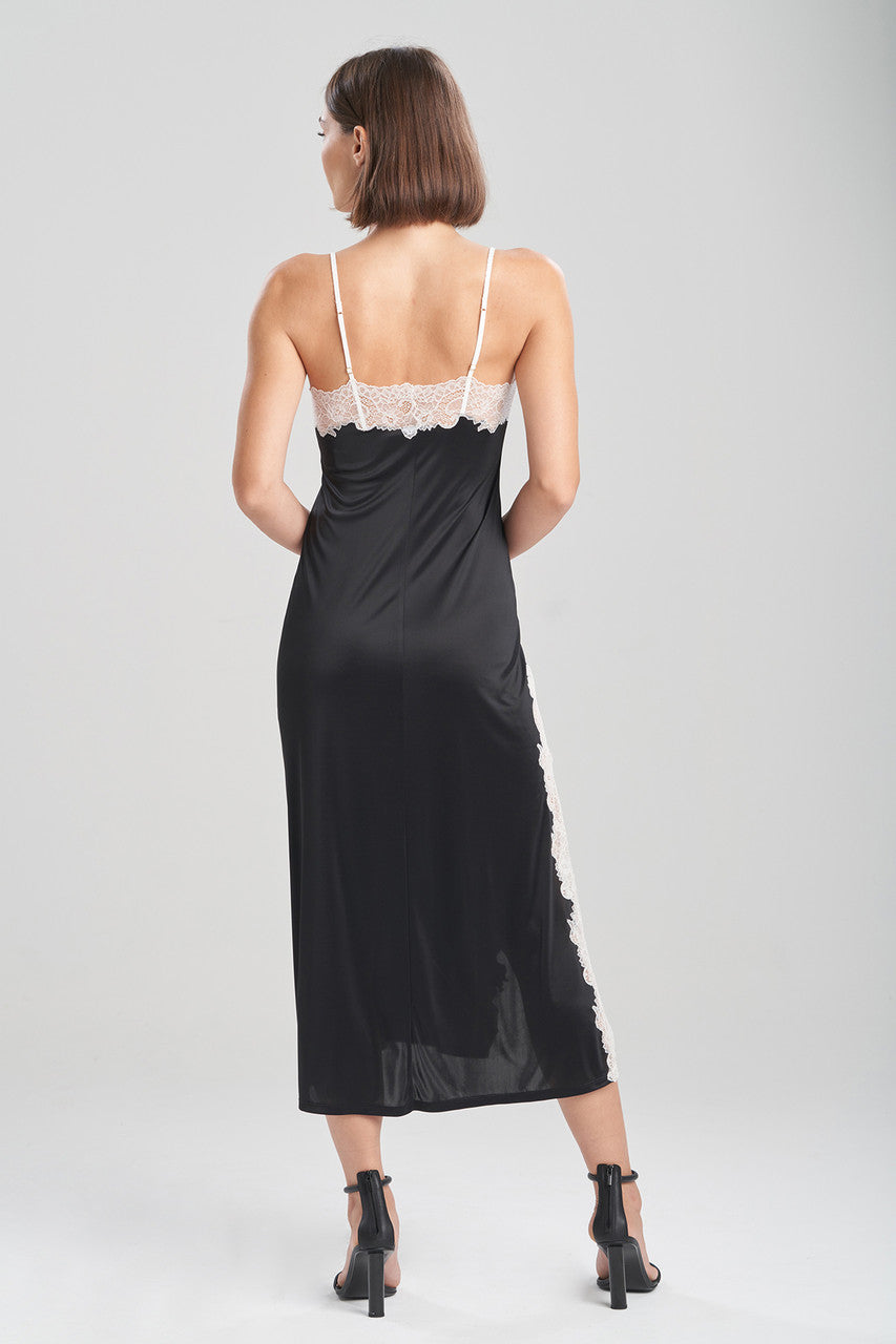 Enchant Slip Dress Black/Ivory