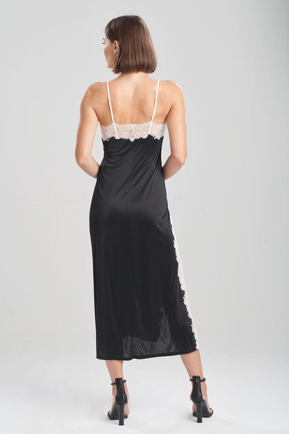 Enchant Slip Dress Black/Ivory