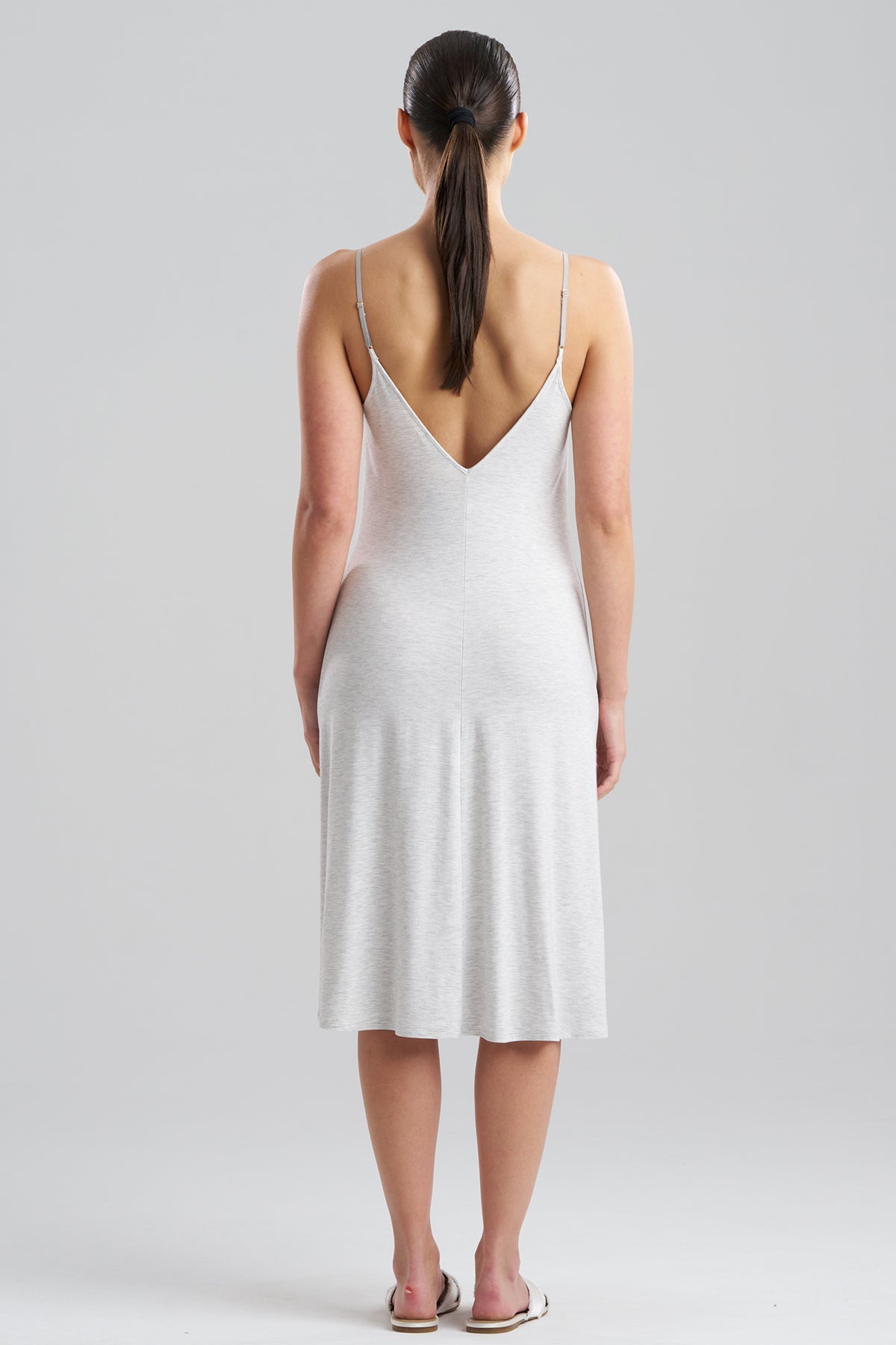 Feathers Essentials Lenzing™ Ecovero™ Viscose Slip Light Heather Grey