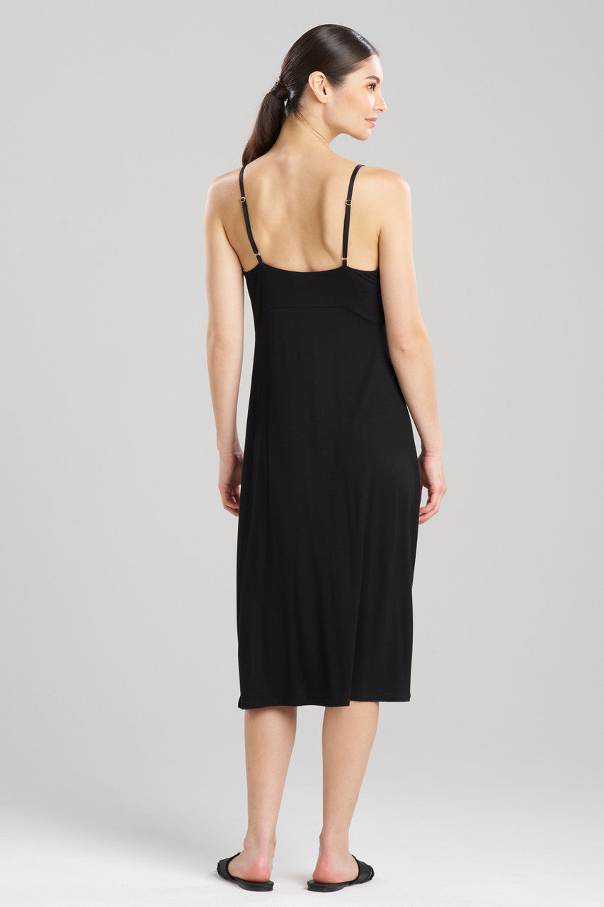 Buy Feathers Essentials Lenzing™ Ecovero™ Viscose Lace Slip Dress in Black Online Black