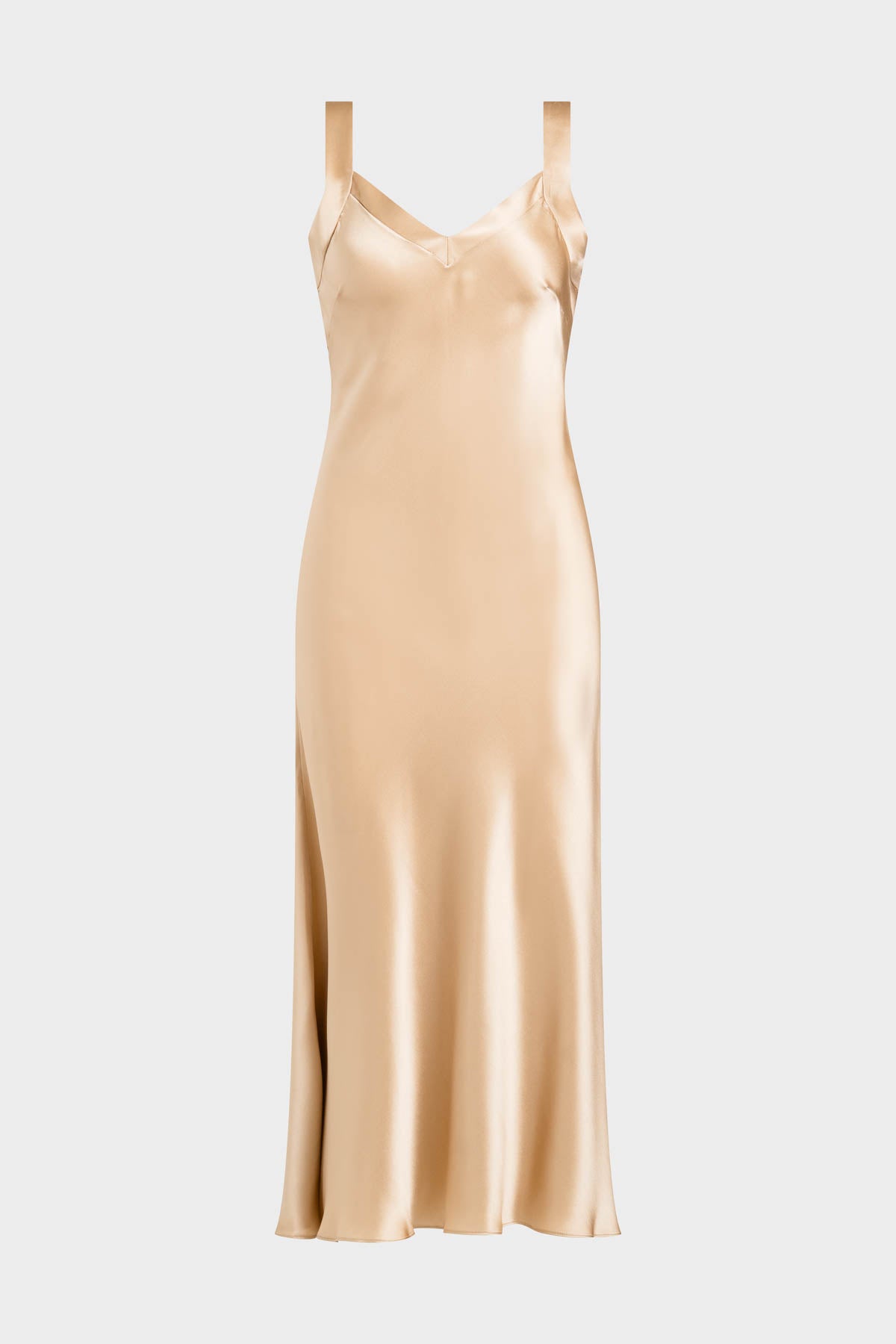 Key Backless Silk Slip Dress Frappe