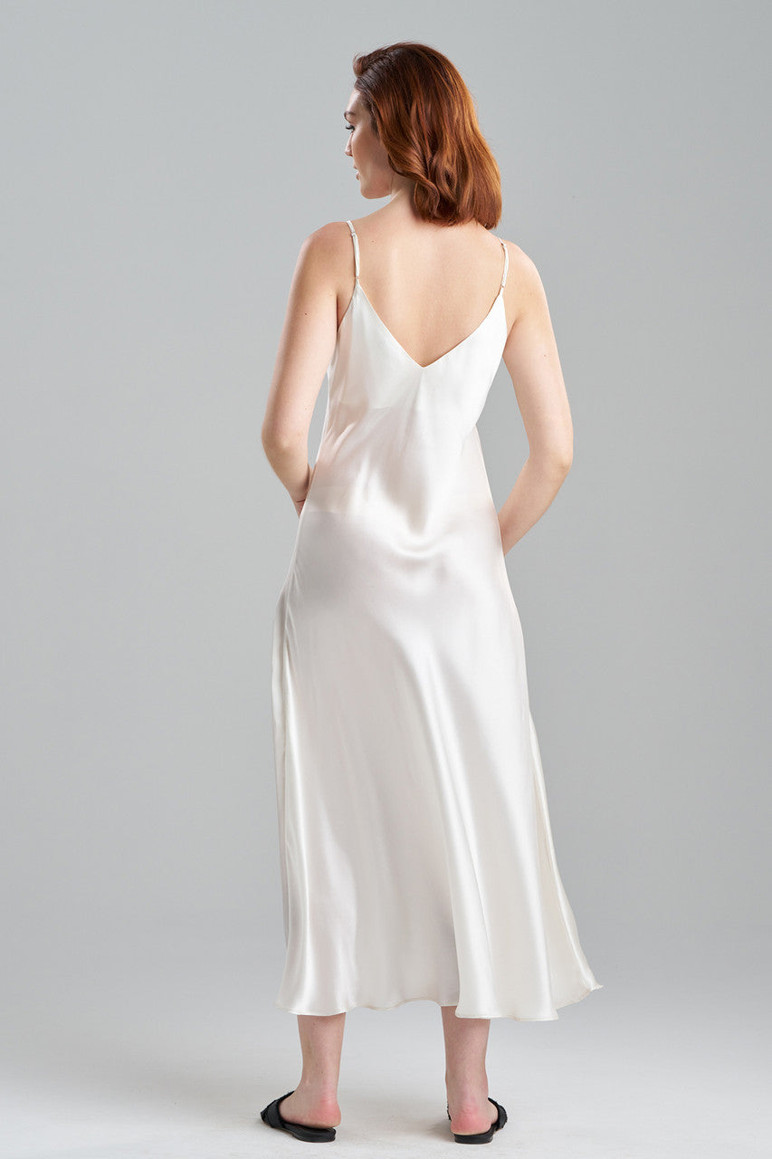 Buy Couture Miyoshi Embroidered Silk Gown in Warm White Online Warm White